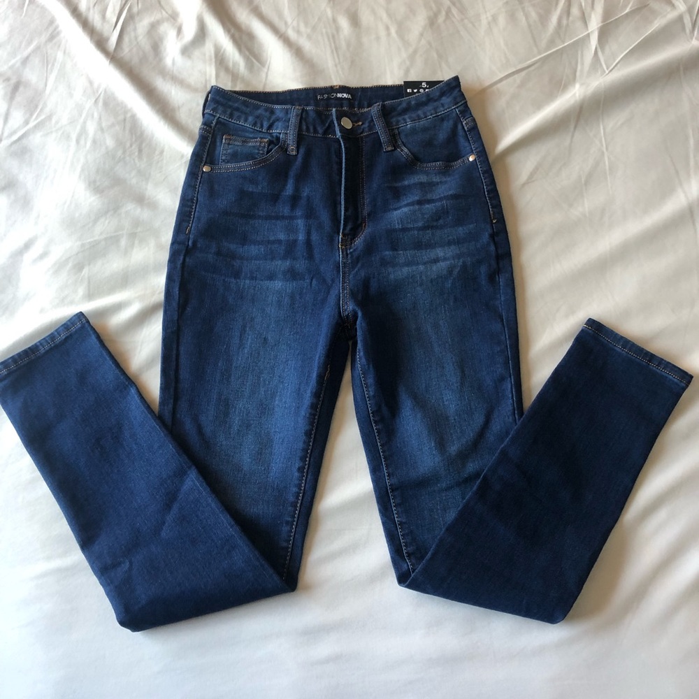 Fashion nova dark denim skinny Jeans